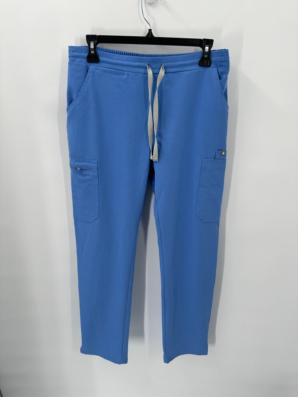 FIGS Women's Technical Collection Blue Drastring Scrub Pants // S